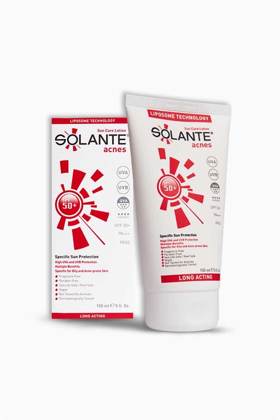 Solante Acnes Sun Care Losyon Spf50 150 Ml | Solante | Solante Acnes Sun Care Losyon Spf50 150 Ml