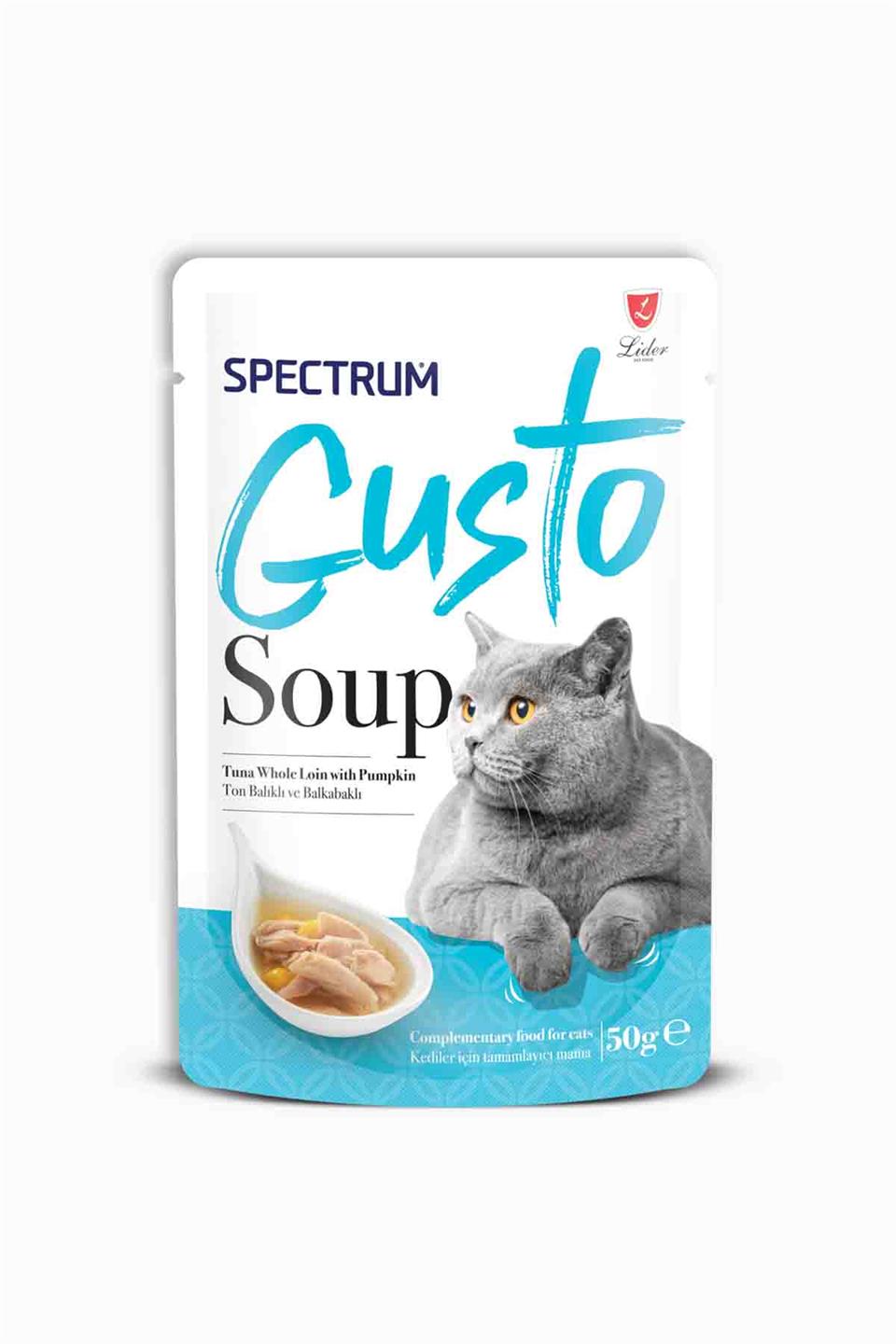 Spectrum Gusto Ton Balıklı ve Balkabaklı Kedi Çorbası 50 Gr | Spectrum | Spectrum Gusto Ton Balıklı ve Balkabaklı Kedi Çorbası 50 Gr