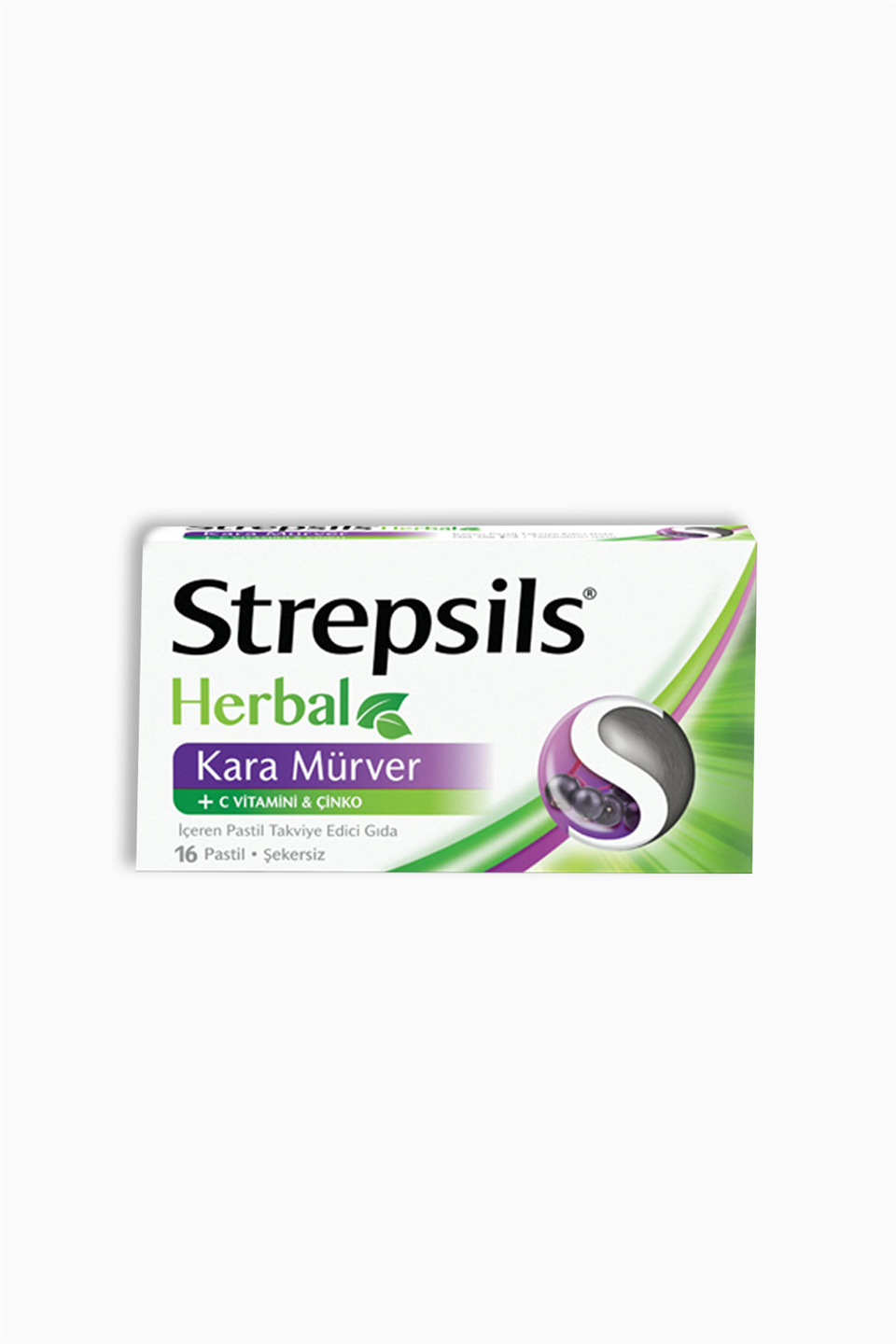 Strepsils Herbal Kara Mürver Aromalı 16 Pastil | Strepsils | Strepsils Herbal Kara Mürver Aromalı 16 Pastil