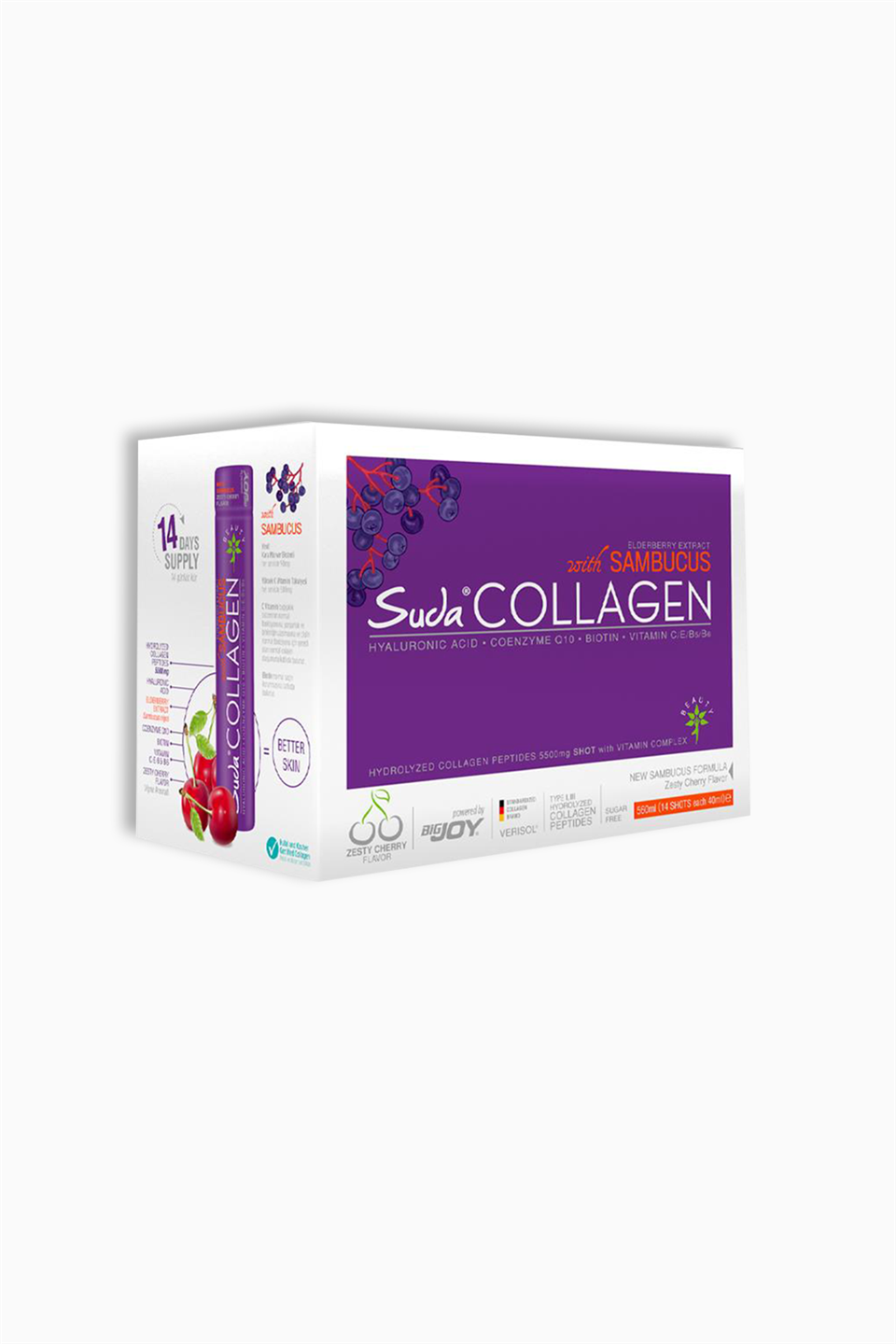 Suda Collagen Sambucus Vişne 40 ml x 30 Shots | Suda Collagen  | Suda Collagen Sambucus Vişne 40 ml x 30 Shots