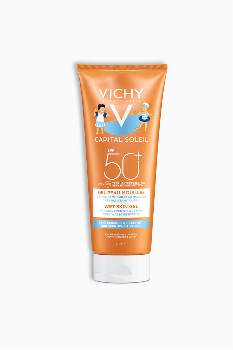Vichy Deal Soleil Lait Enfants SPF50+ 200 ml - Çocuklar İçin Yüz ve Vücut Güneş Sütü - Vichy - Vichy Deal Soleil Lait Enfants SPF50+ 200 ml - Çocuklar İçin Yüz ve Vücut Güneş Sütü