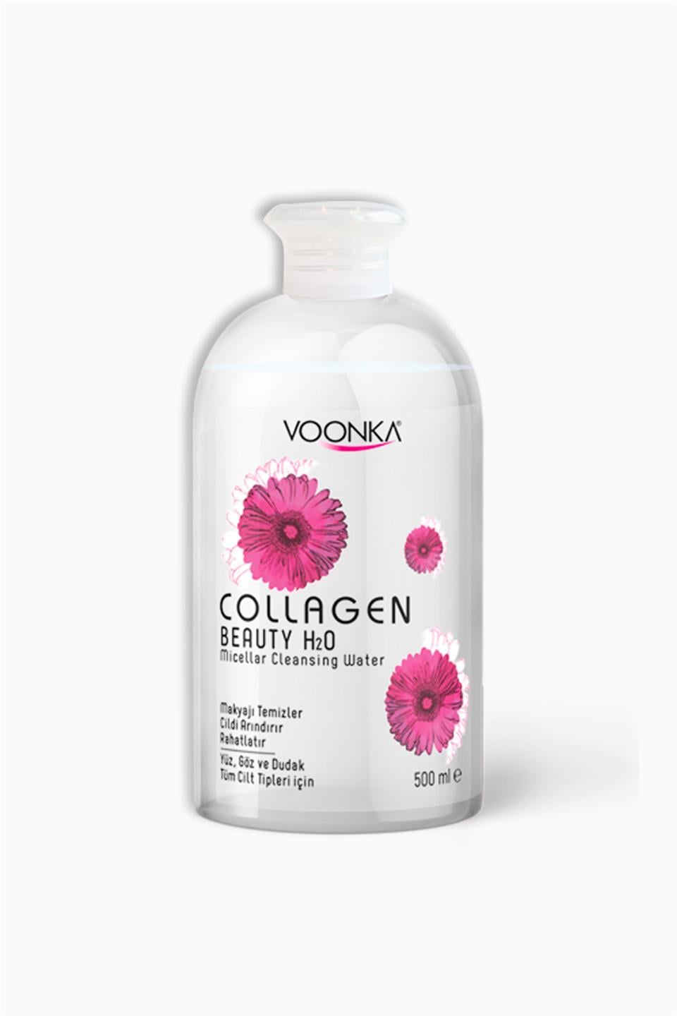 Voonka Collagen Beauty H2O Micellar Water 500 Ml | Voonka | Voonka Collagen Beauty H2O Micellar Water 500 Ml