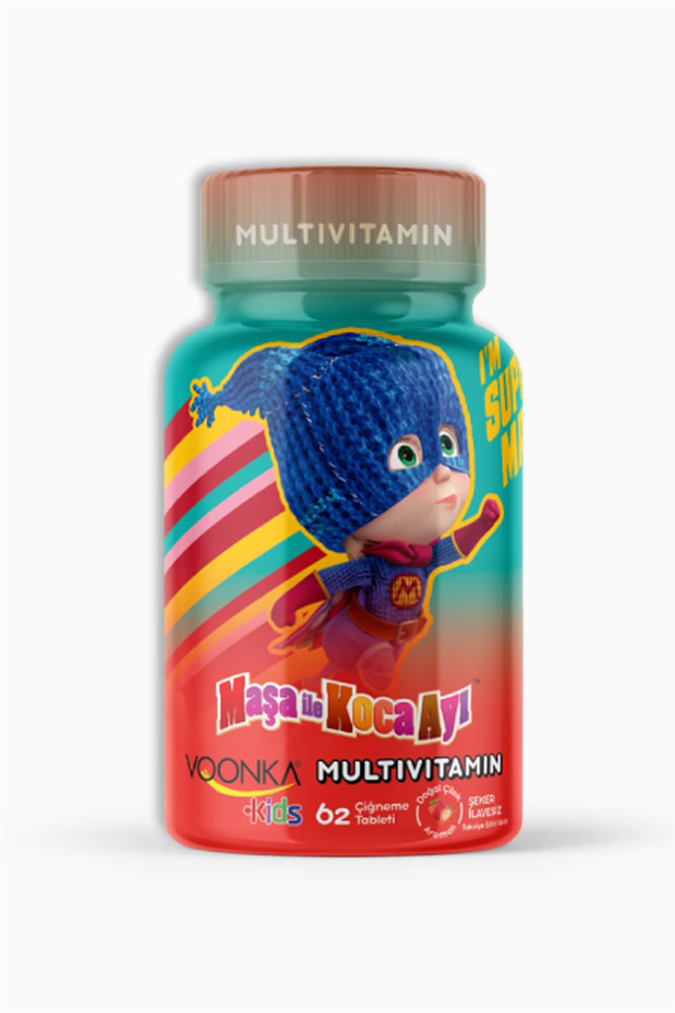 Voonka Kids Maşa ile Koca Ayı Multivitamin 62 Tablet | Voonka | Voonka Kids Maşa ile Koca Ayı Multivitamin 62 Tablet