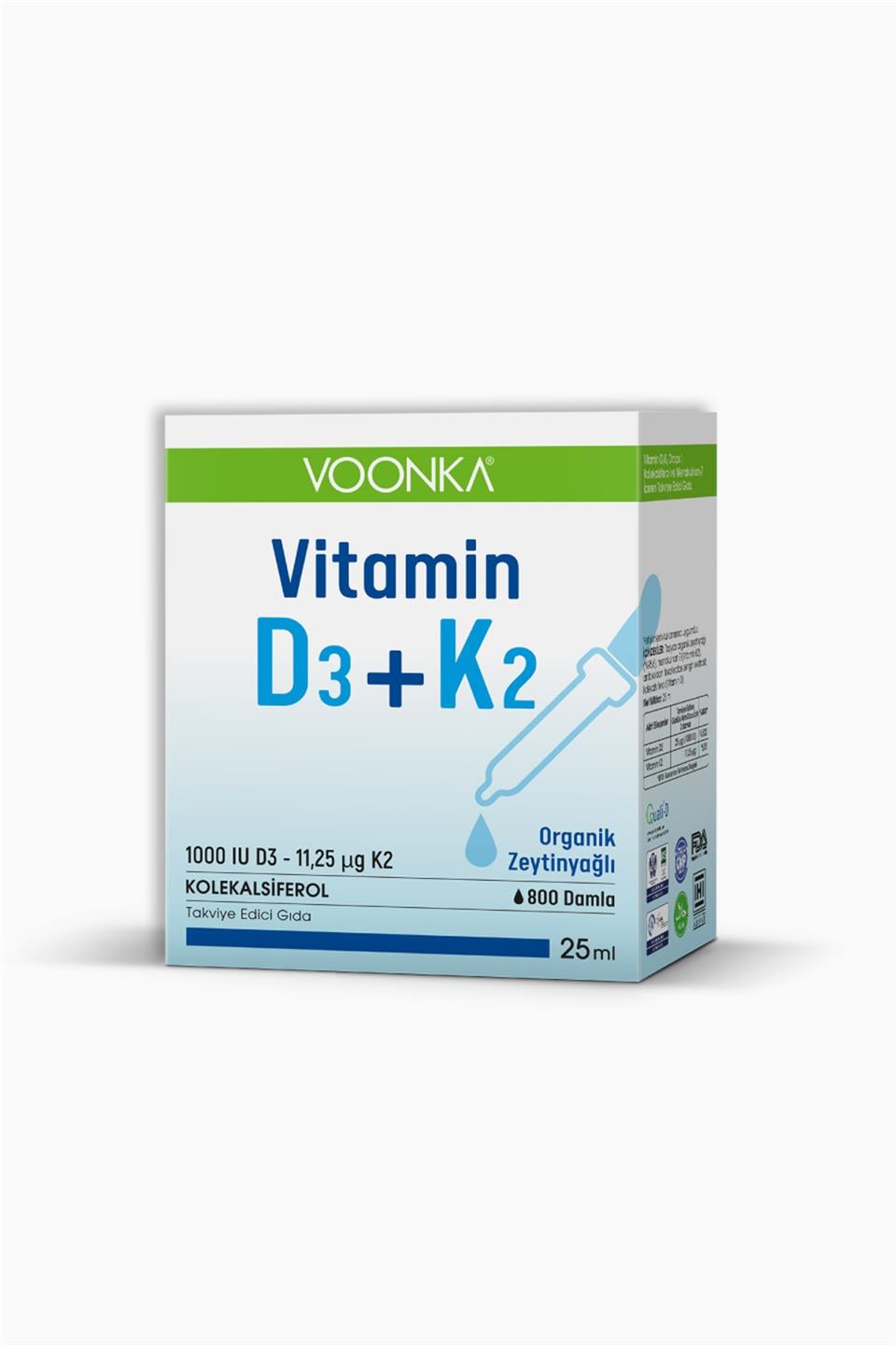 Voonka Vitamin D3+K2 Damla 25 ml | Voonka | Voonka Vitamin D3+K2 Damla 25 ml