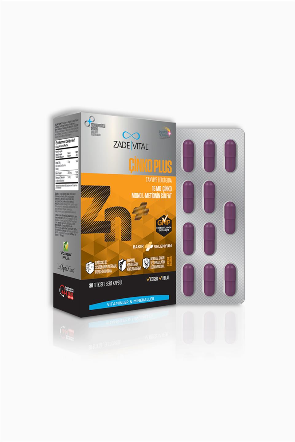 Zade Vital Çinko Plus 30 Kapsül | Zade Vital | Zade Vital Çinko Plus 30 Kapsül