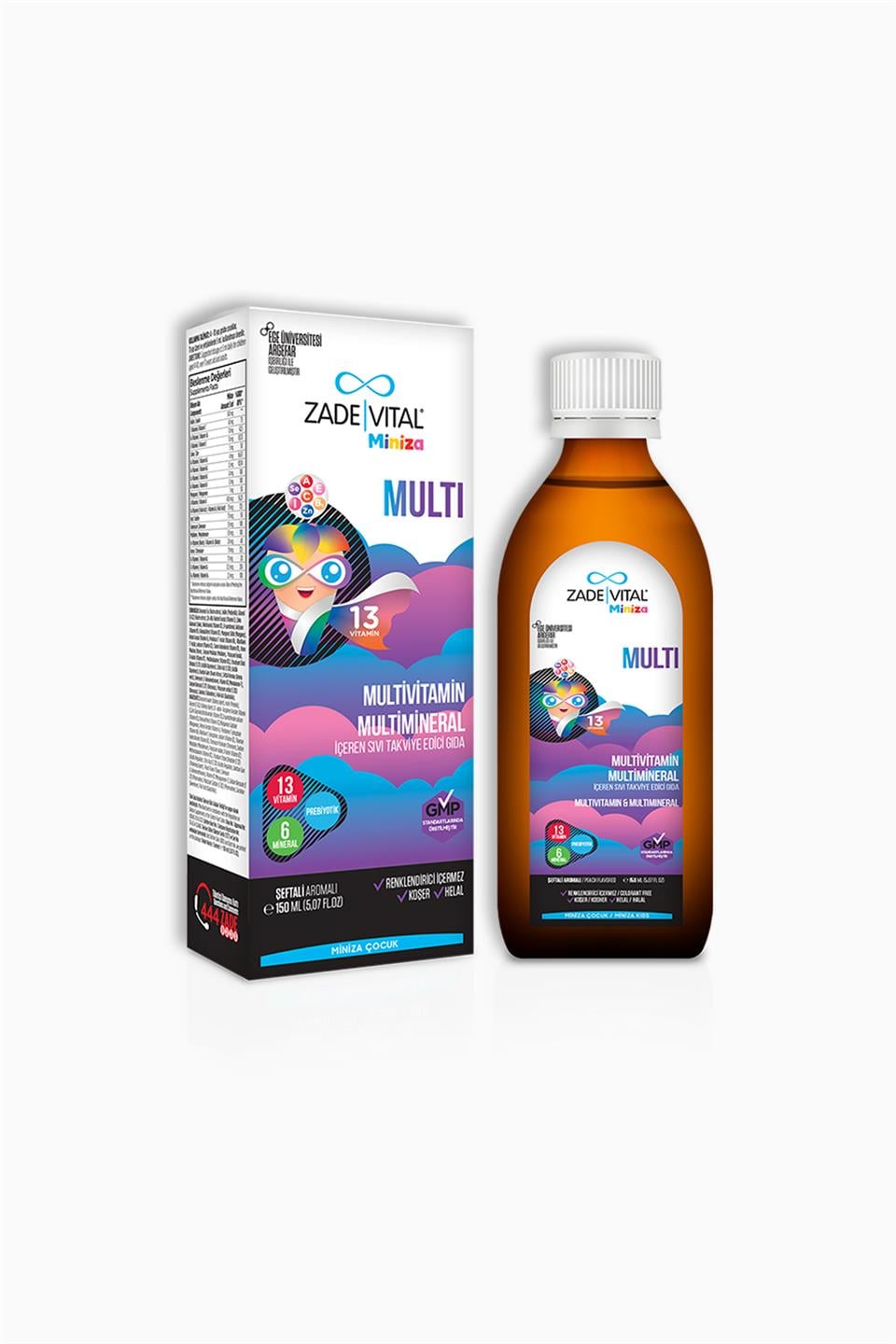Zade Vital Miniza Multivitamin & Mineral Şurup 150 ml | Zade Vital | Zade Vital Miniza Multivitamin & Mineral Şurup 150 ml