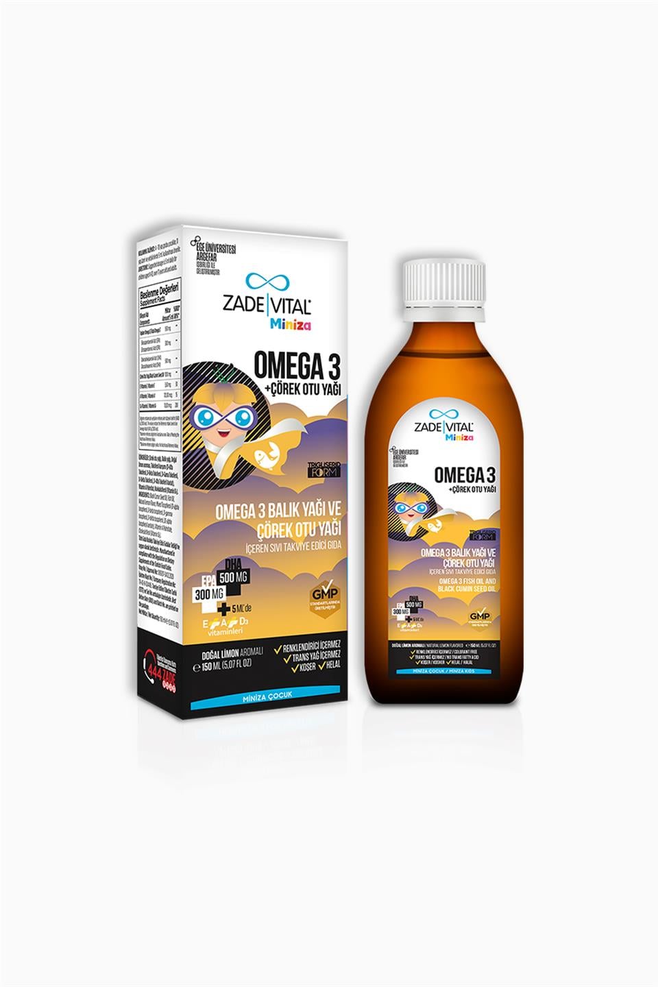 Zade Vital Omega + Çörek Otu Yağı 150 ml | Zade Vital | Zade Vital Omega + Çörek Otu Yağı 150 ml