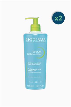 Bioderma Sebium Foaming Gel 500 ml 2 Adet