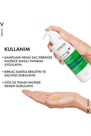 Vichy Dercos Anti-Pelliculaire Anti-Dandruff Grass Kepek Karşıtı Şampuan 390 ml - Normal ve Yağlı Saçlar