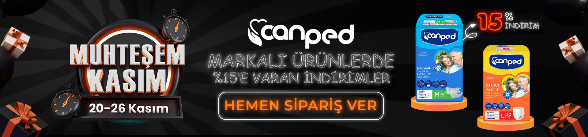 Muhteşem Kasım İndirimleri Canped Farmakozmetika'da