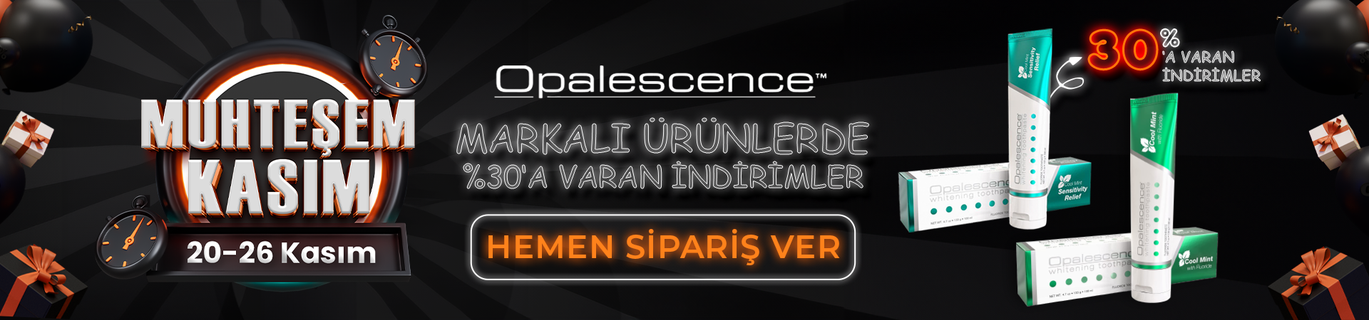 Muhteşem Kasım İndirimleri opalescence Farmakozmetika'da