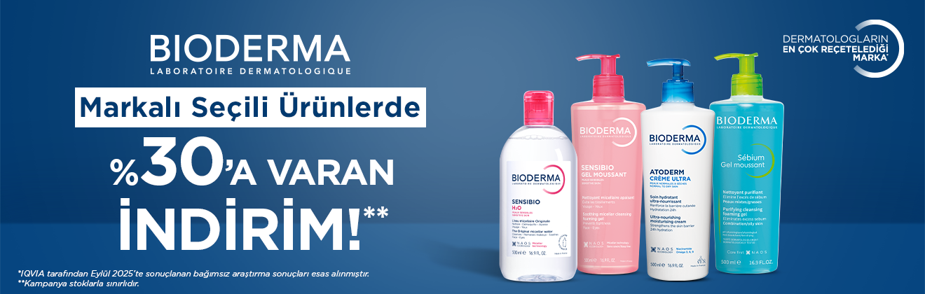 Bioderma Cilt Bakım Ürünlerinde %30'a Varan İndirim Farmakozmetika'da!