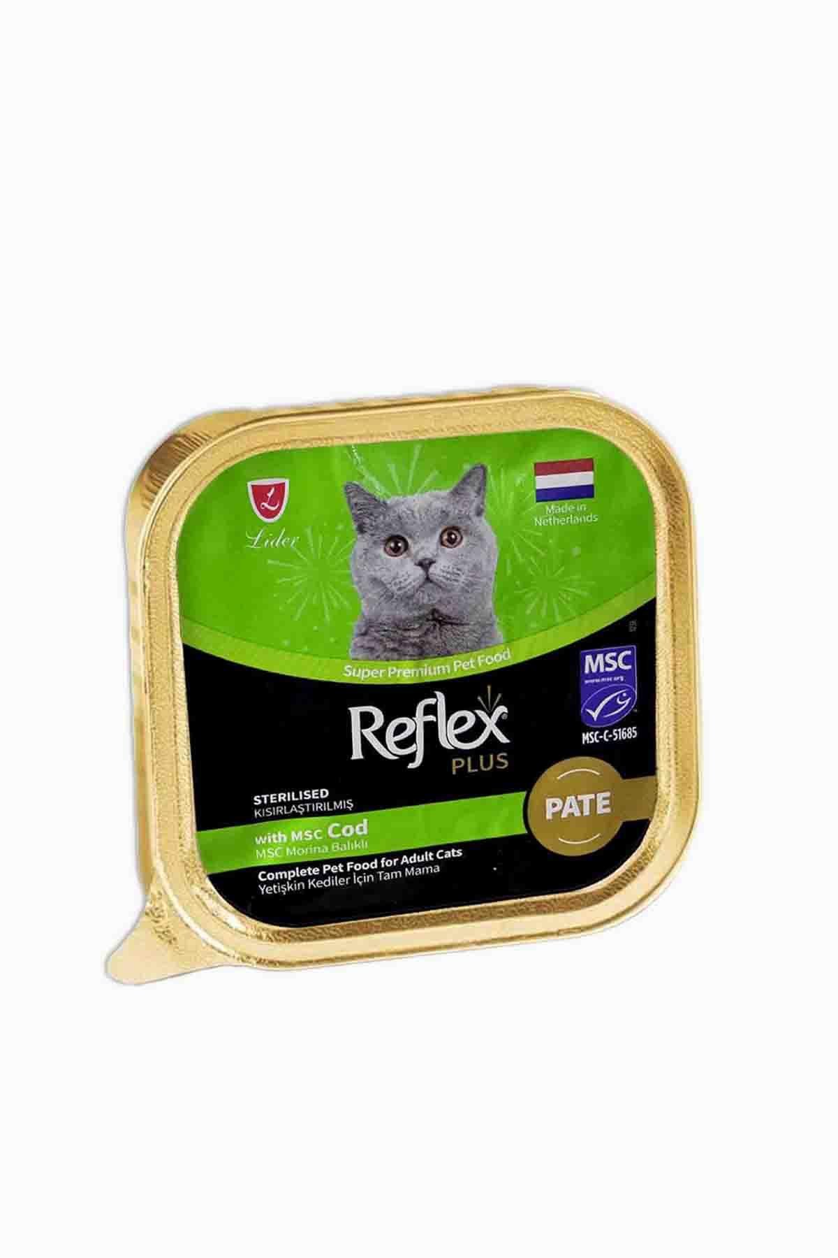 Reflex Plus Pate Morina Balıklı Kısırlaştırılmış Yetişkin Kedi Maması 85 Gr