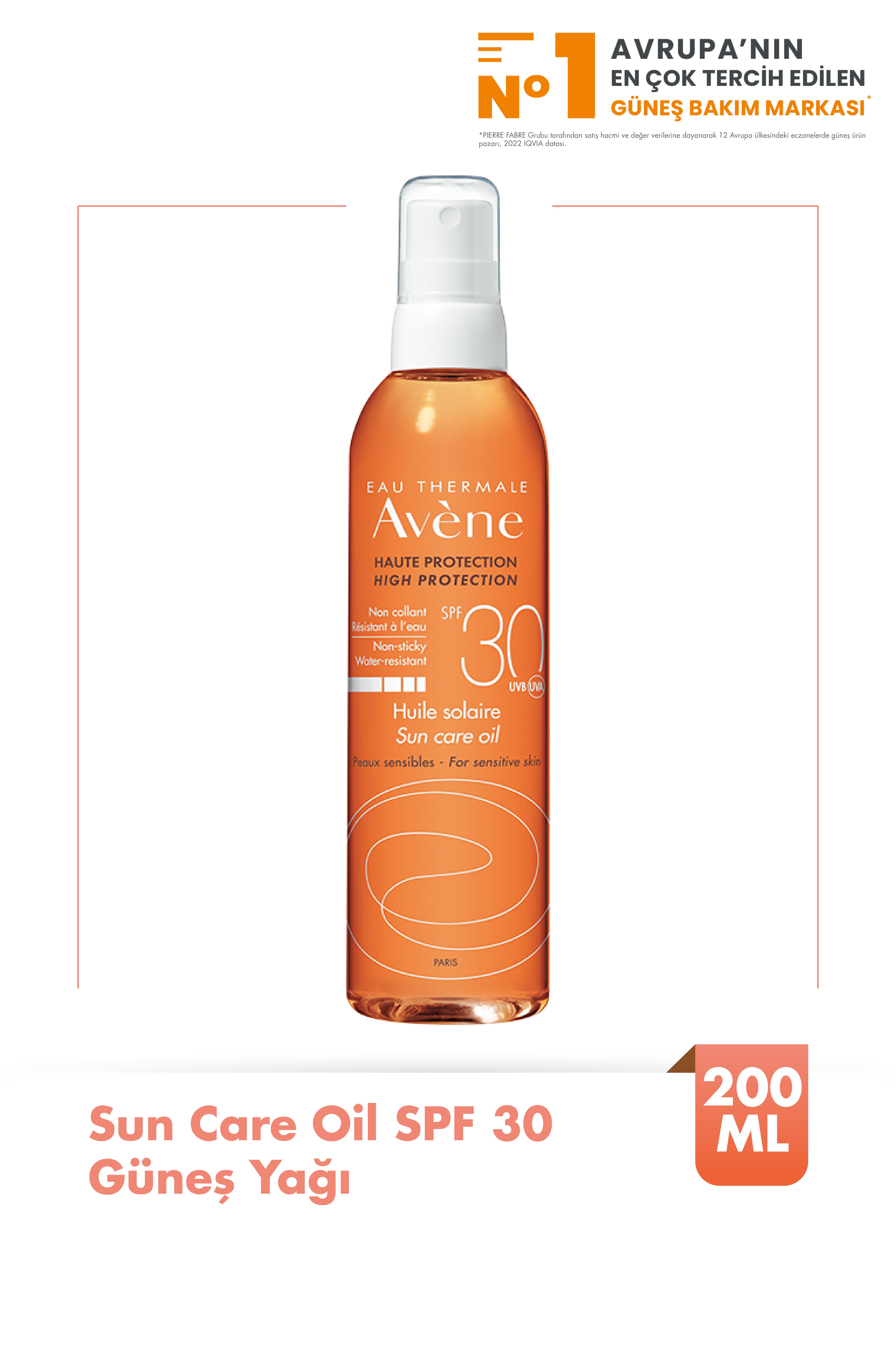 Avène Huile Solaire Sprey Güneş Yağı Spf30 200 Ml