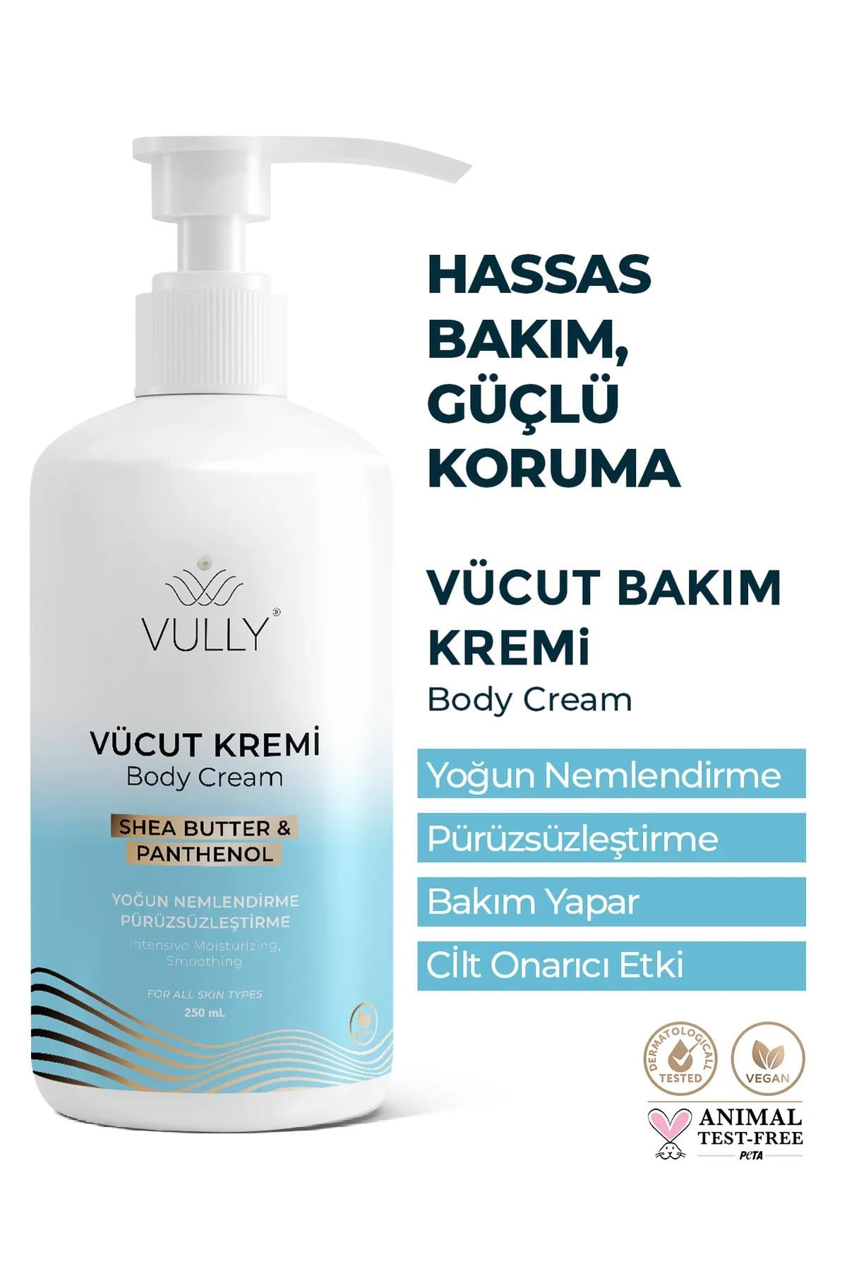 Vully Yoğun Nemlendirici Pürüzsüzleştirici Kuru Ve Hassas Ciltler Için El Yüz Ve Vücut Kremi