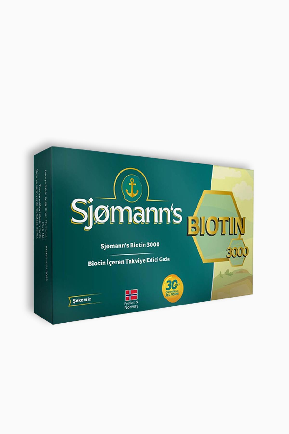 Sjomann's Biotin Çiğnenebilir Jel 30 Tablet