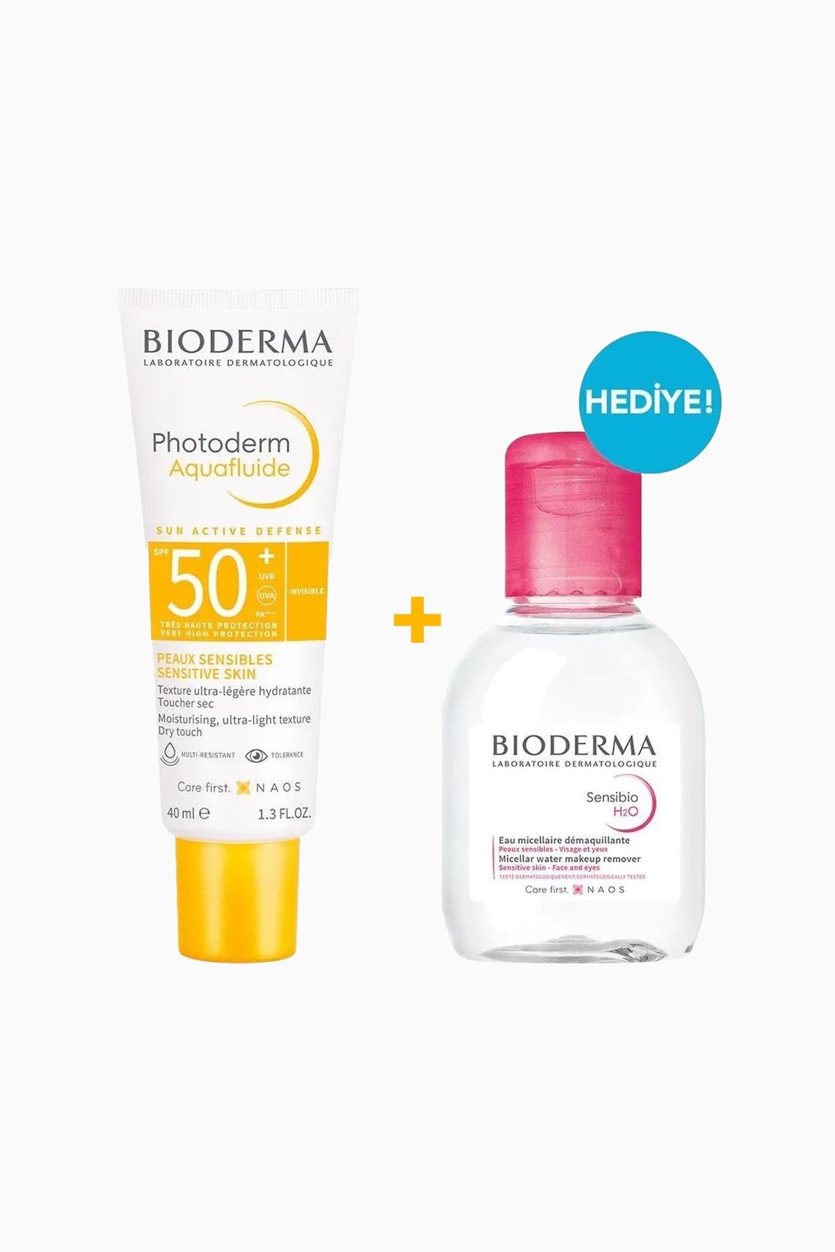 Bıoderma Photoderm Aquafluid SPF50+ 40 ml & Sensibio H2O 100 ml - Kofre