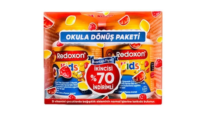 Redoxon Kids Çiğnenebilir Tablet 60 Adet Avantajlı Paket 2'li