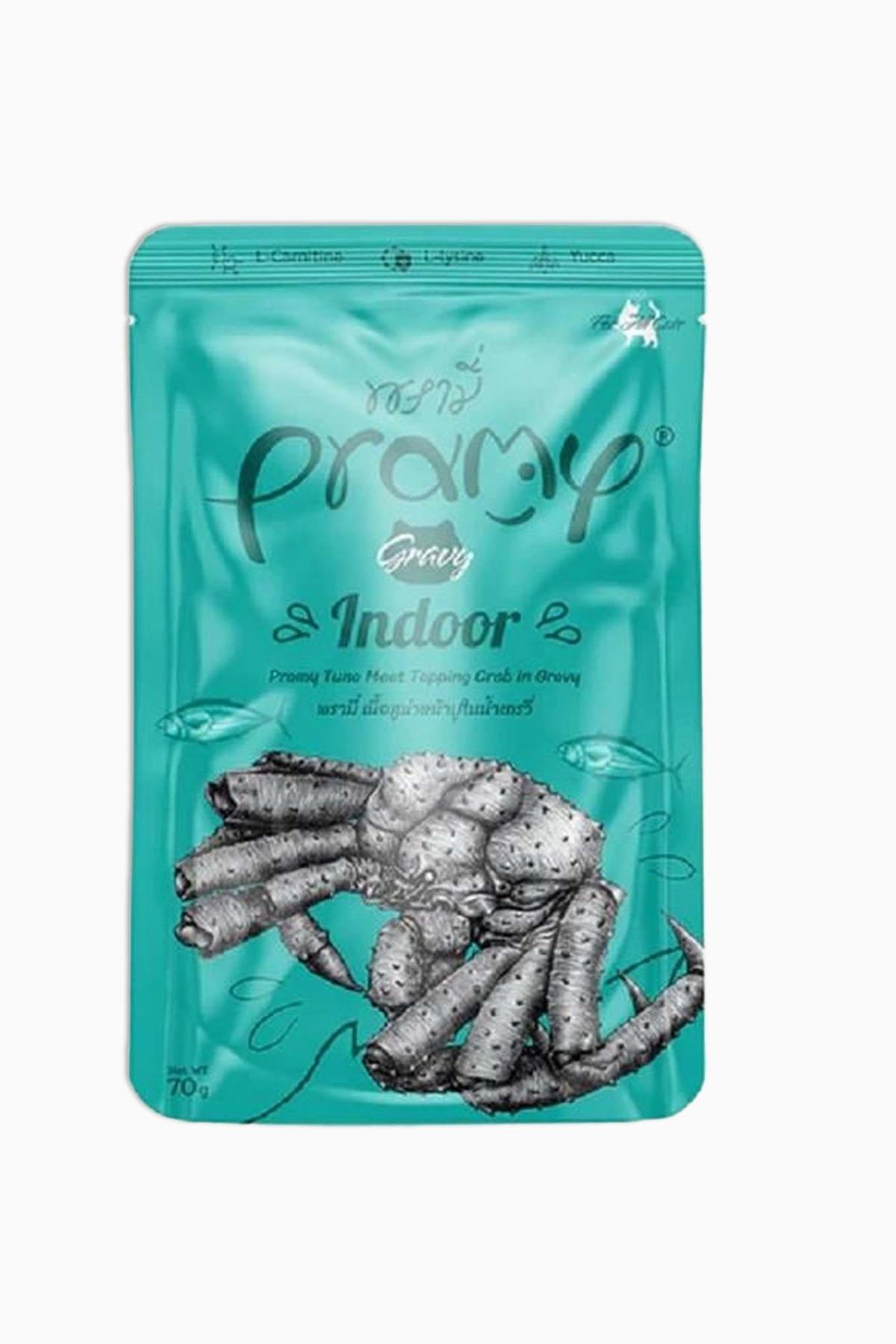 Pramy Sos İçinde Ton Balıklı ve Yengeç Çubuklu Yetişkin Kedi Maması 70gr