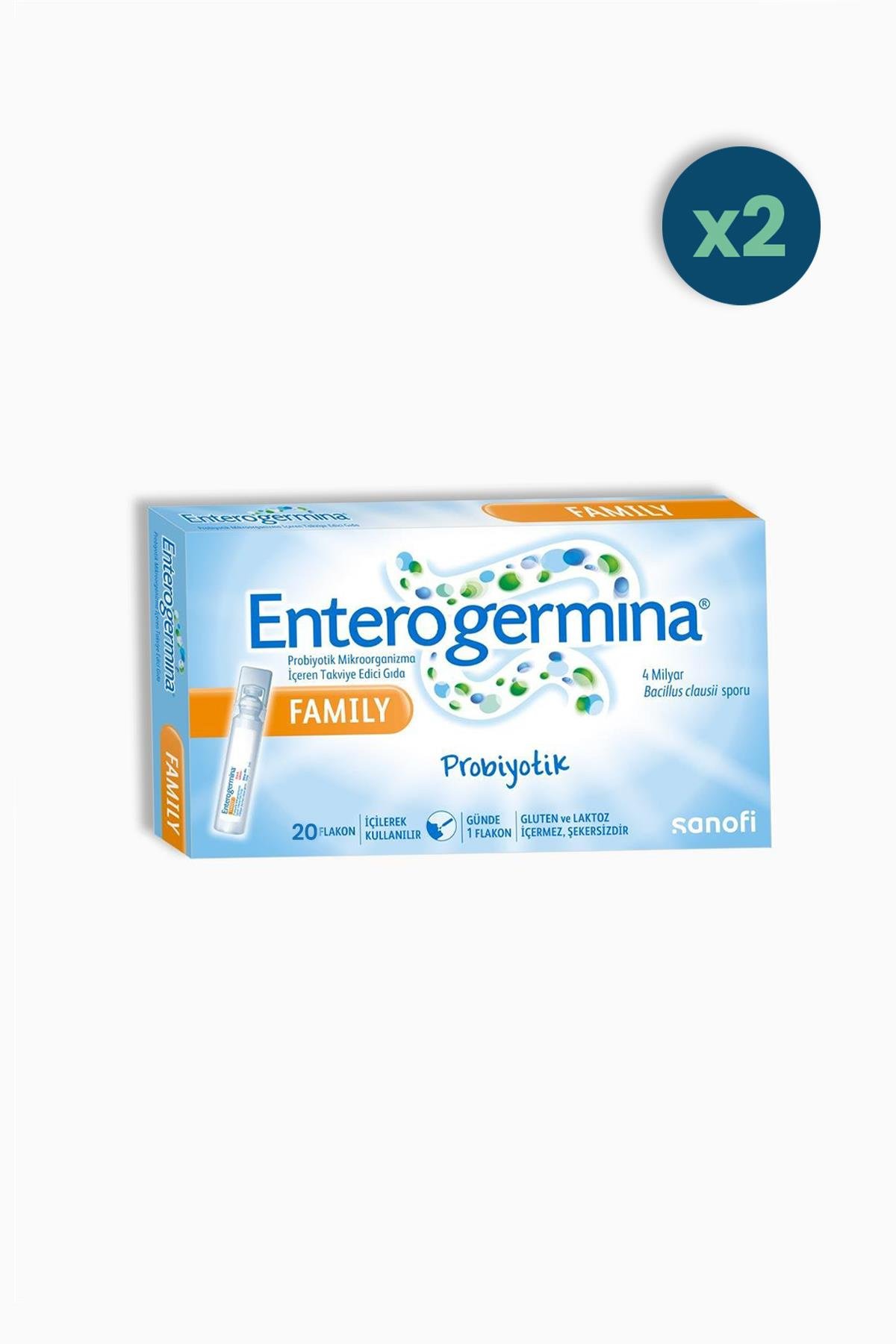 Enterogermina Family Yetişkin 5 Ml X 20 Flakon 2 Adet