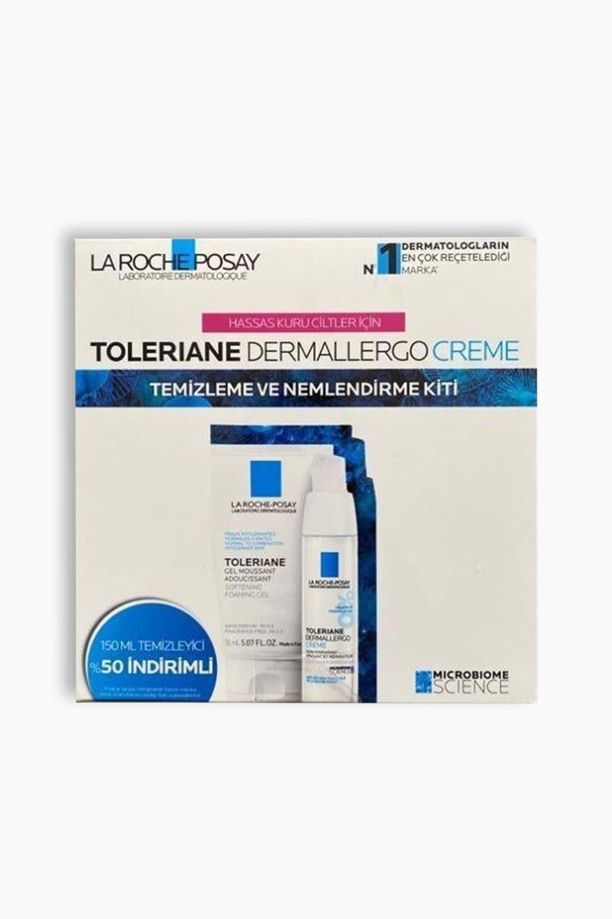 La Roche Posay Toleriane Gel Moussant Adoucissant 150 ml + Toleriane Dermallergo Creme 40 ml