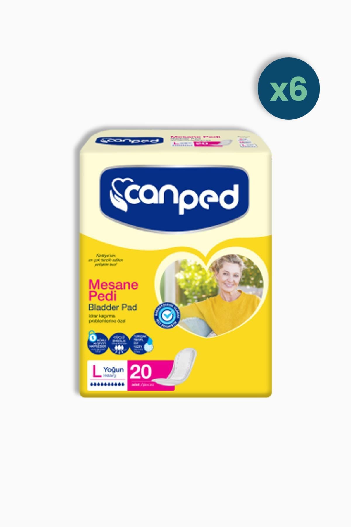 Canped Mesane Pedi Yoğun Büyük Boy Large 20'li 6 Adet