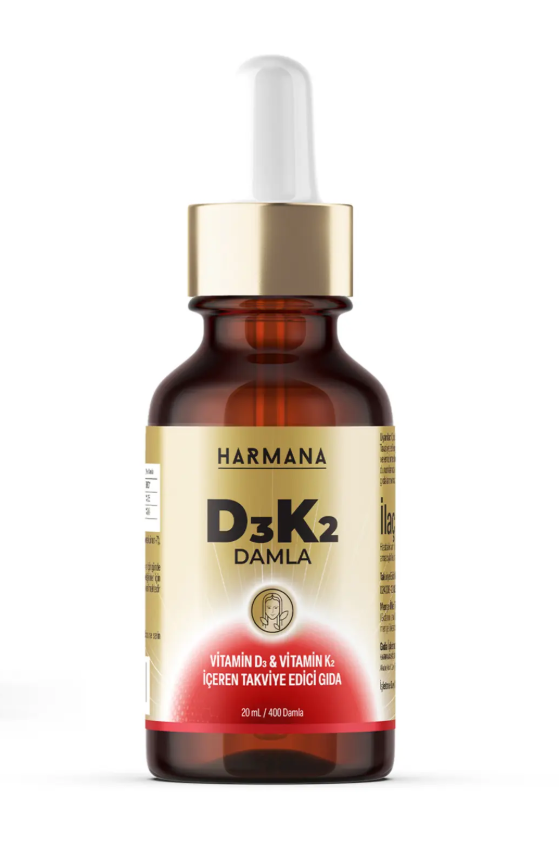 Harmana Vitamin D3 K2 Vitamin D ve K İçeren Damla 20 ml