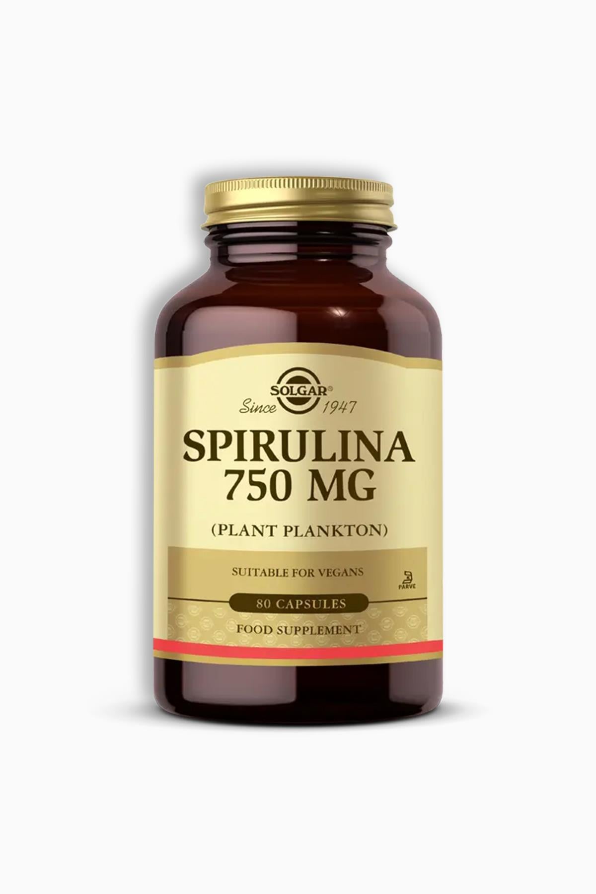 Solgar Spirulina 750 mg 80 Kapsül