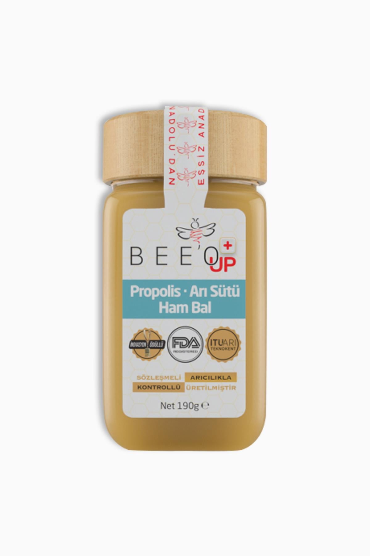 Bee'o Up Propolis Arı Sütü Ham Bal 190 gr