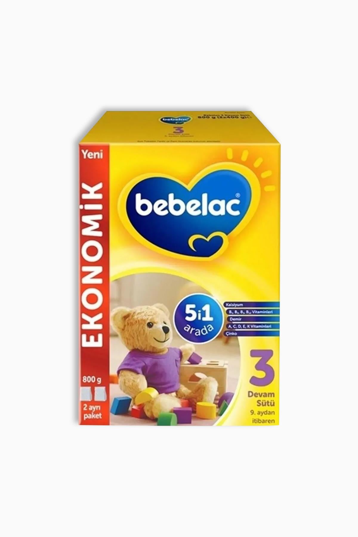 Bebelac 3 Devam Sütü 9 Ay+ 800 gr