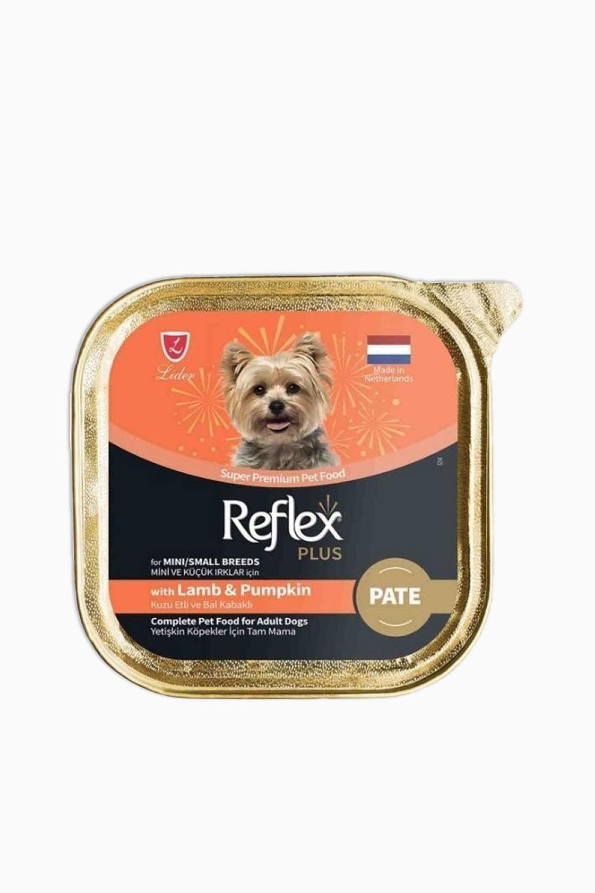 Reflex Plus Pate Kuzu Etli Ve Bal Kabaklı Mini Küçük Irklar İçin Yetişkin Köpek Maması 85 Gr