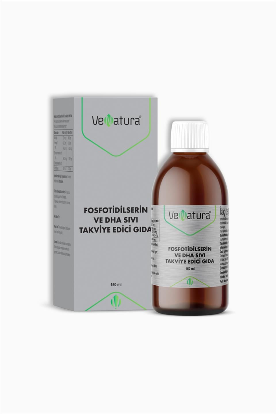 Venatura Fosfotidilserin ve DHA Sıvı Takviye Edici Gıda 150 ml