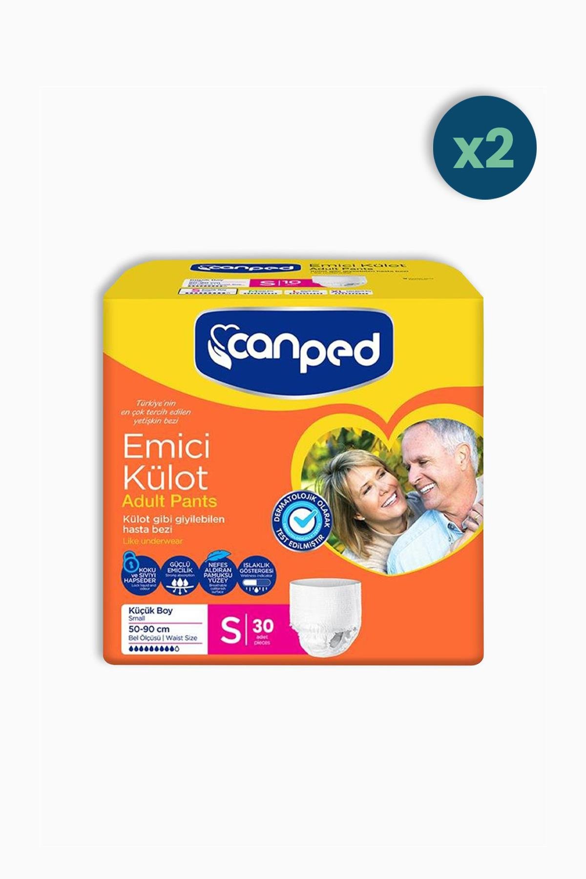 Canped Emici Külot Small 30'lu 2 Adet