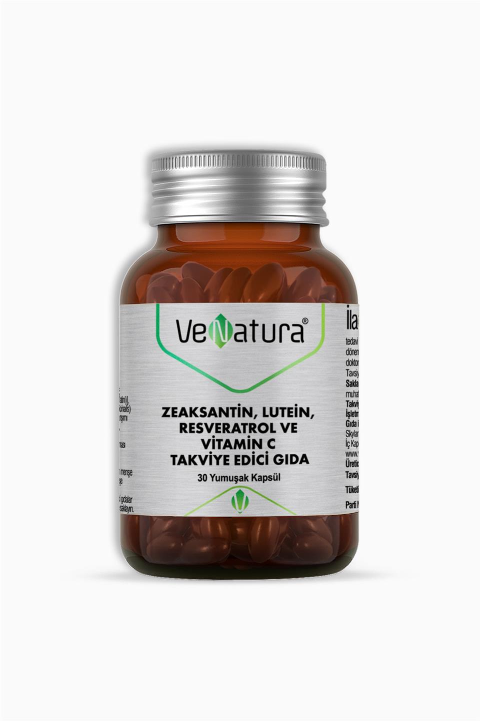 Venatura Zeastaksantin Lutein Resveratrol Vitamin C 30 Kapsül