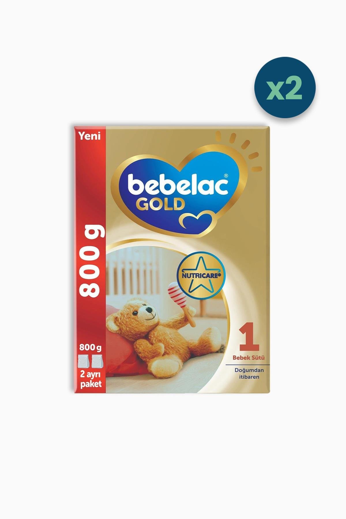 Bebelac Gold 1 Bebek Sütü 0-6 Ay 800 gr 2 Adet