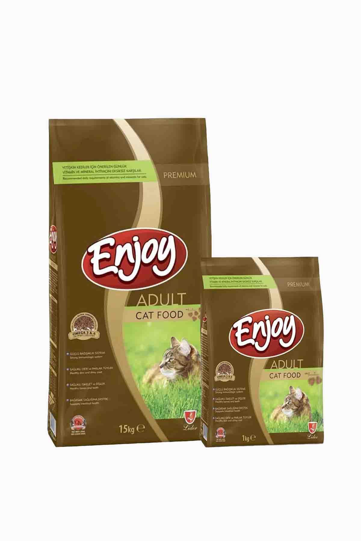 Enjoy Tavuklu Yetişkin Kedi Maması 15+1 kg