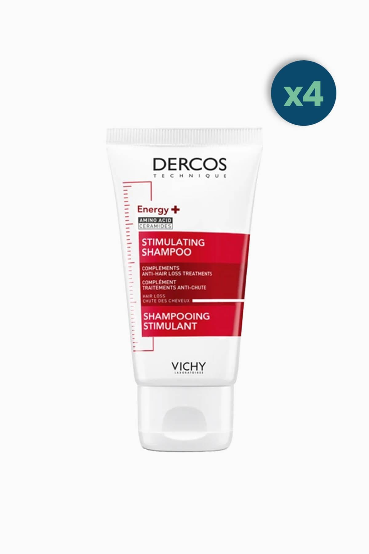 Vichy Dercos Energisant Şampuan Dökülme Karşıtı 50 ml 4 Adet