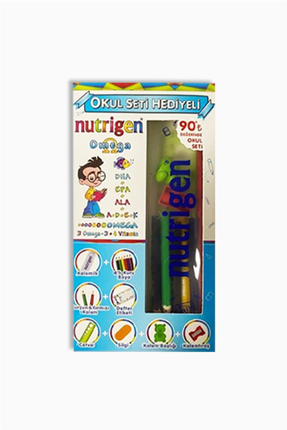 Nutrigen Omega 3 Balık Yağı Şurubu Portakal Aromalı 200 Ml - Okul Seti Hediyeli