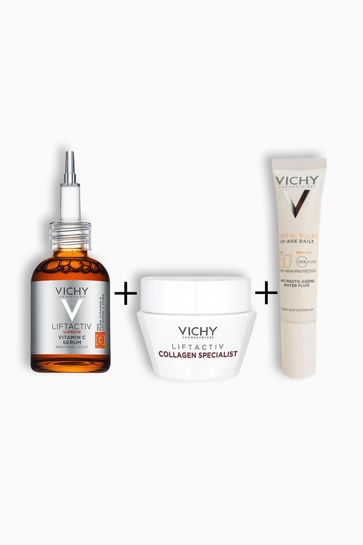 Vichy Liftactiv Vitamin C Serum 20 ml+Collagen Specialist 15 ml+Capital Soliel Uv Age Daily 15 ml