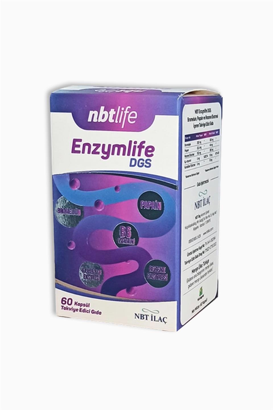 Nbt Life Enzymlife Dgs 60 Kapsül