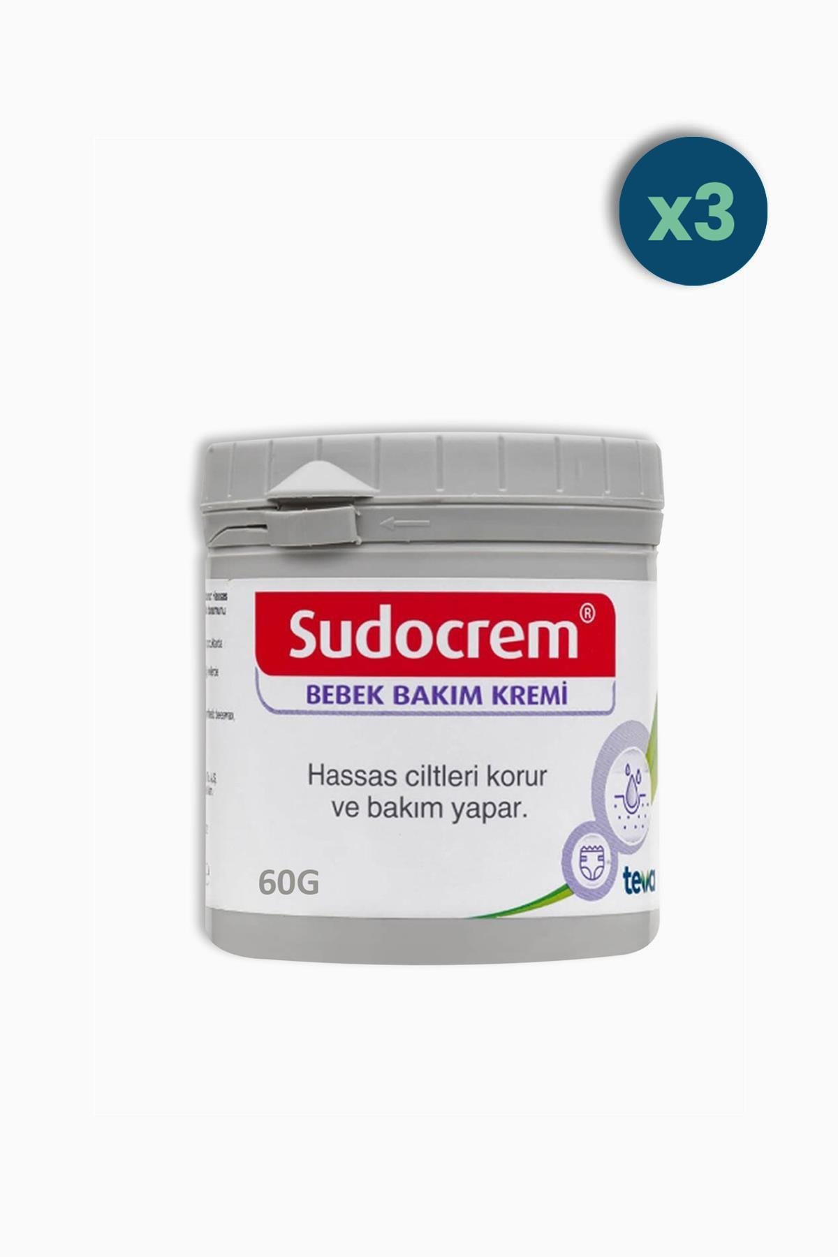 Sudocrem Bebek Bakım Kremi 60 gr 3 Adet