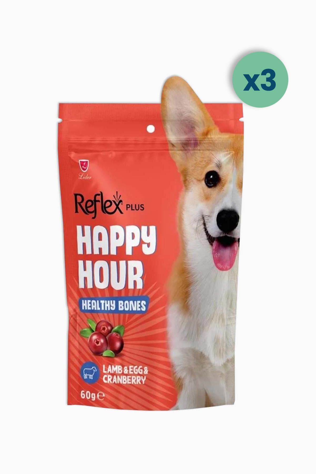 Reflex Happy Hour Sağlıklı Kemikler İçin Destekleyici Köpek Ödül Maması 60 G 3 Adet