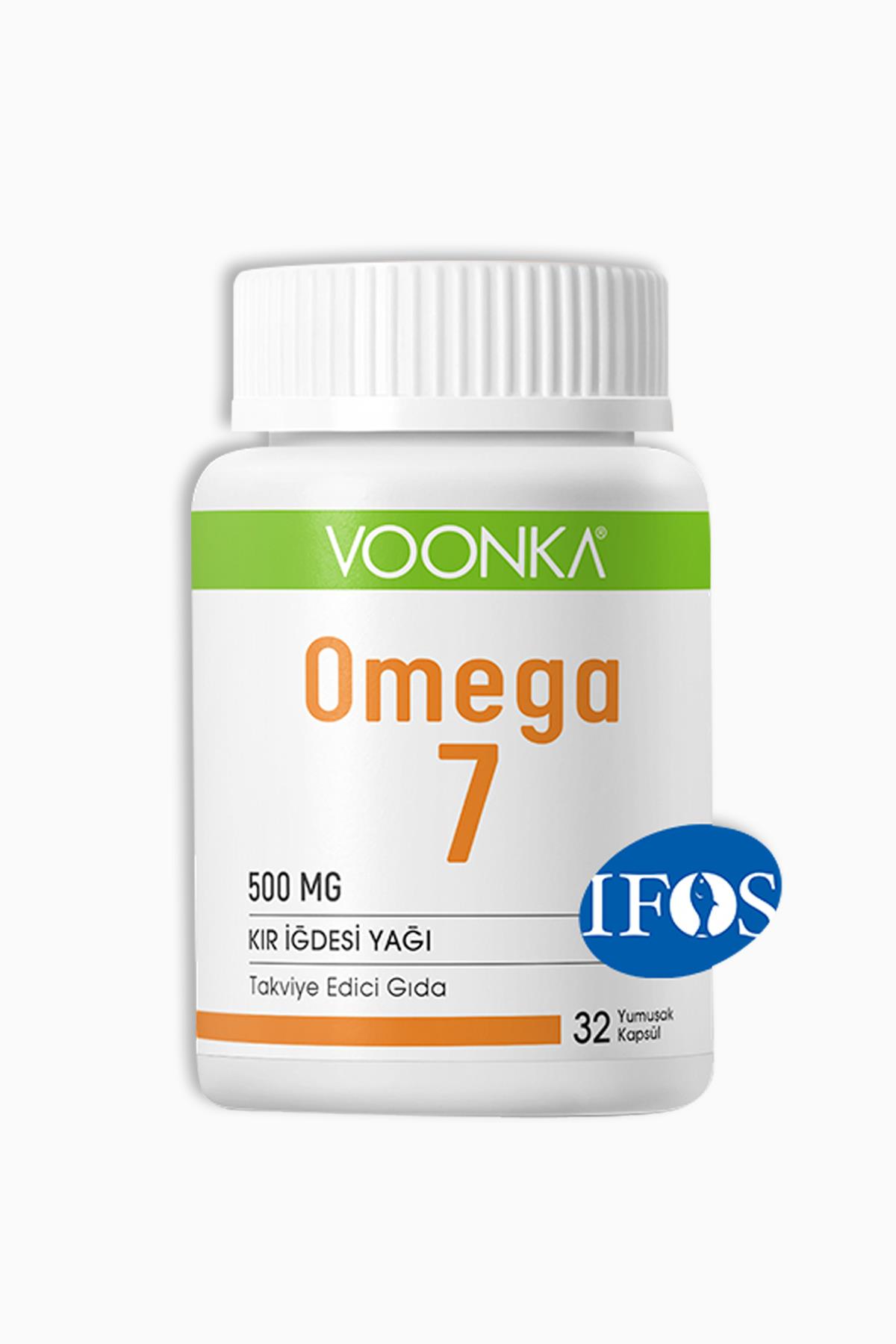Voonka Omega 7 Kır İğdesi Yağı 500 mg 32 Yumuşak Kapsül