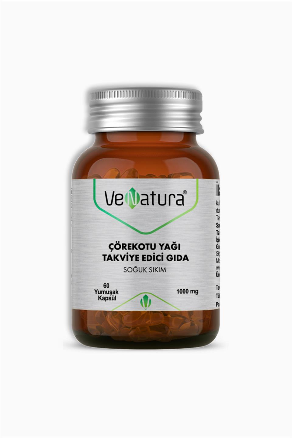 Venatura Çörekotu Yağı 1000 mg 60 Yumuşak Kapsül