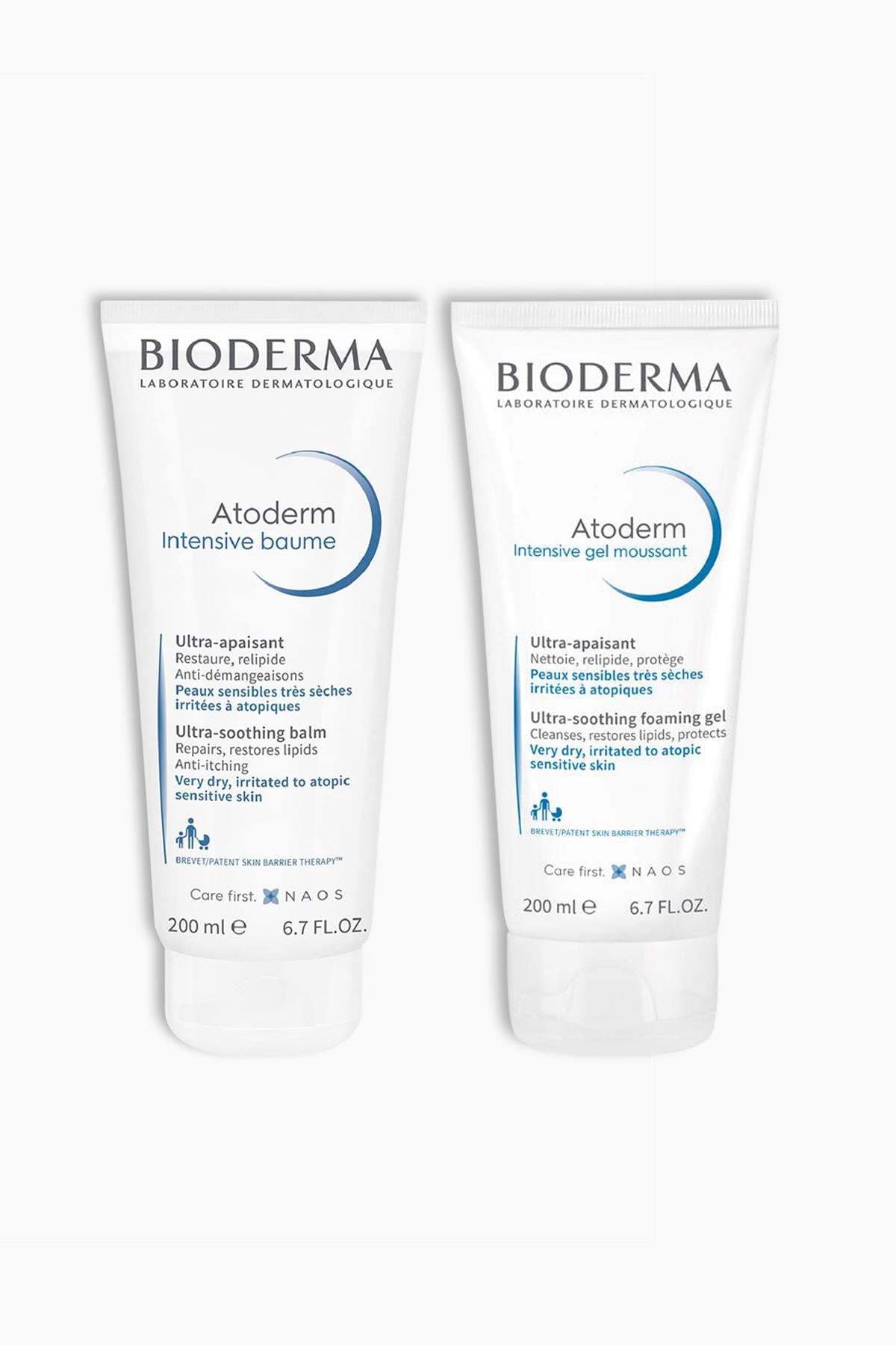 Bioderma Atoderm Intensive Balm 200 ml + Intensive Foaming Gel 200 ml Cilt Bakım Seti