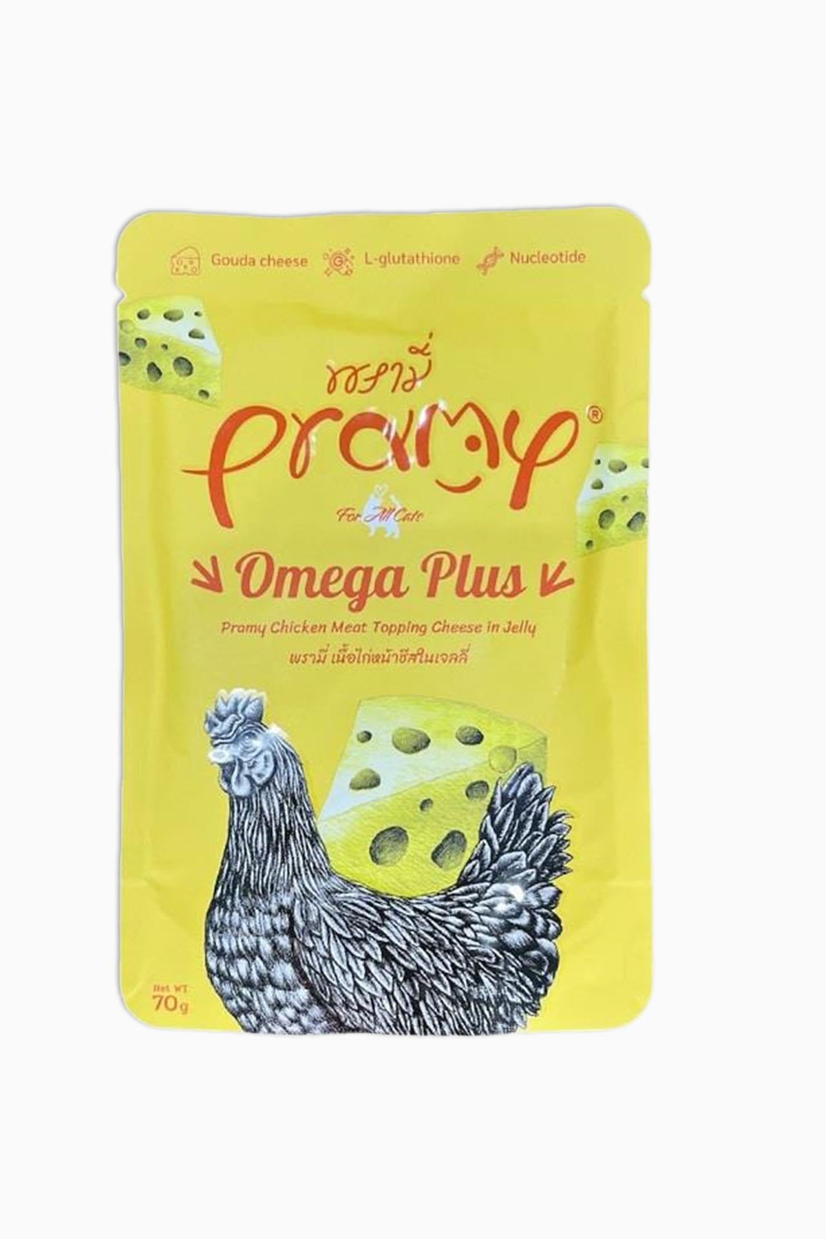 Pramy Jöle İçinde Tavuklu ve Peynirli Yetişkin Kedi Maması 70 Gr