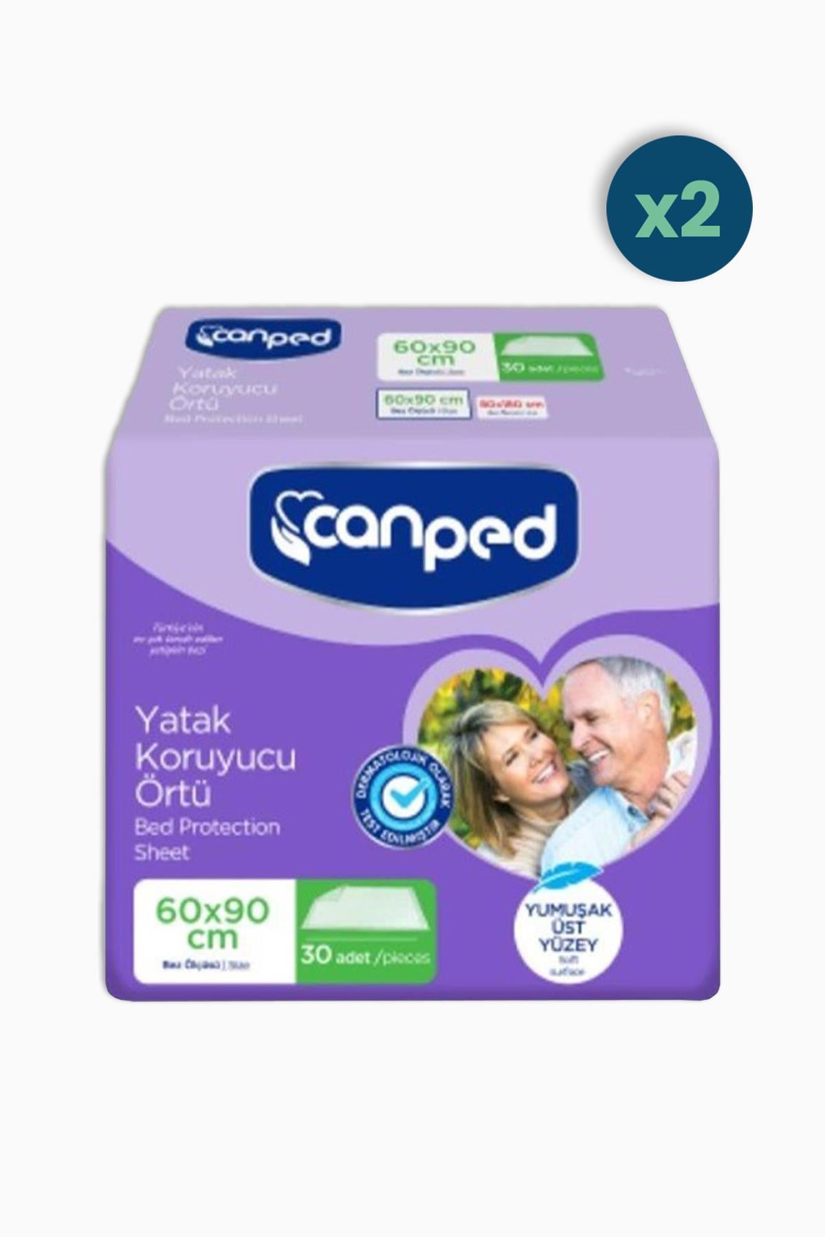 Canped Yatak Koruyucu 60x90 cm 30'lu 2 Adet