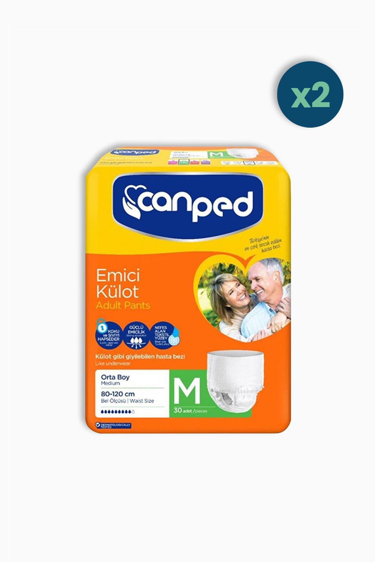Canped Emici Külot Medium 30'lu 2 Adet