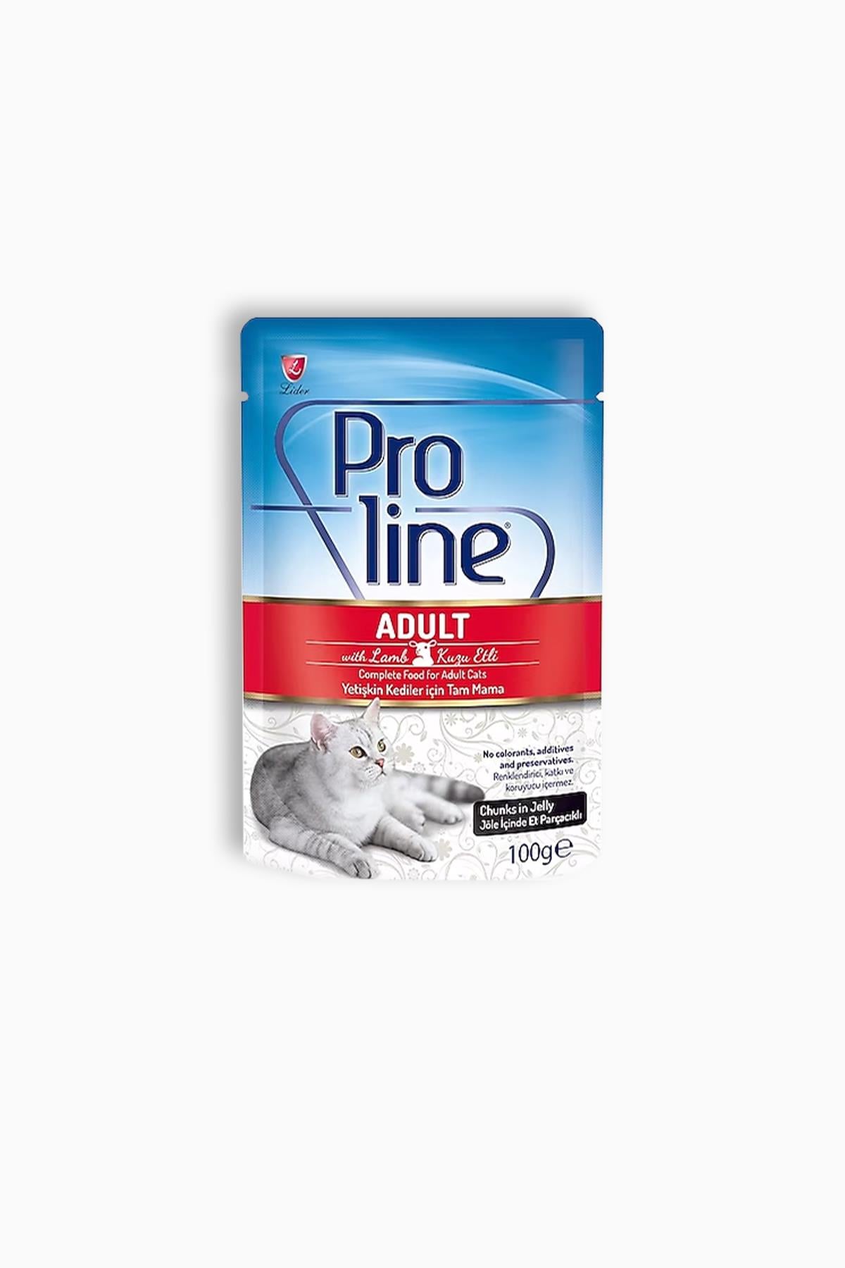 Proline Pouch Kuzu Etli Yetişkin Kedi Konservesi 100gr