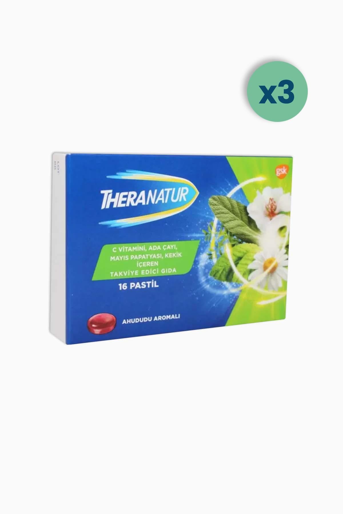 Theranatur Ahududu Aromalı 16 Pastil 3 Adet